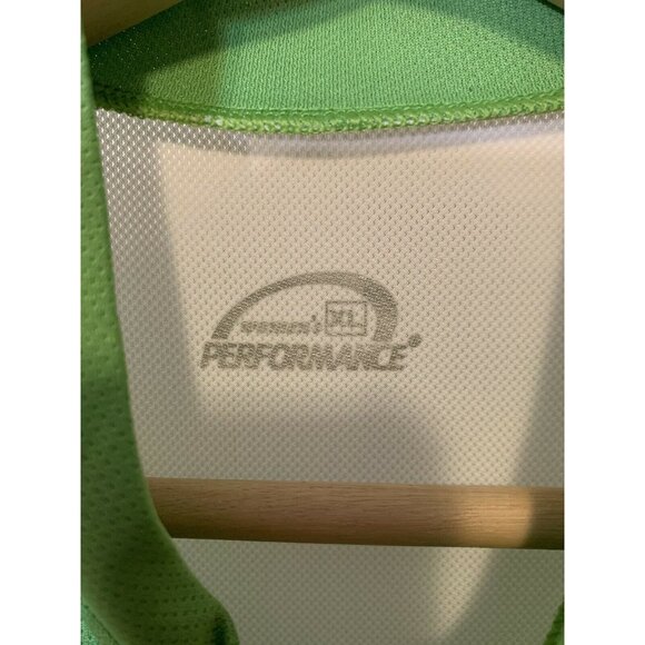 Performance Women’s Sz XL bicycle green jersey cycle full zip bike - Picture 2 of 6